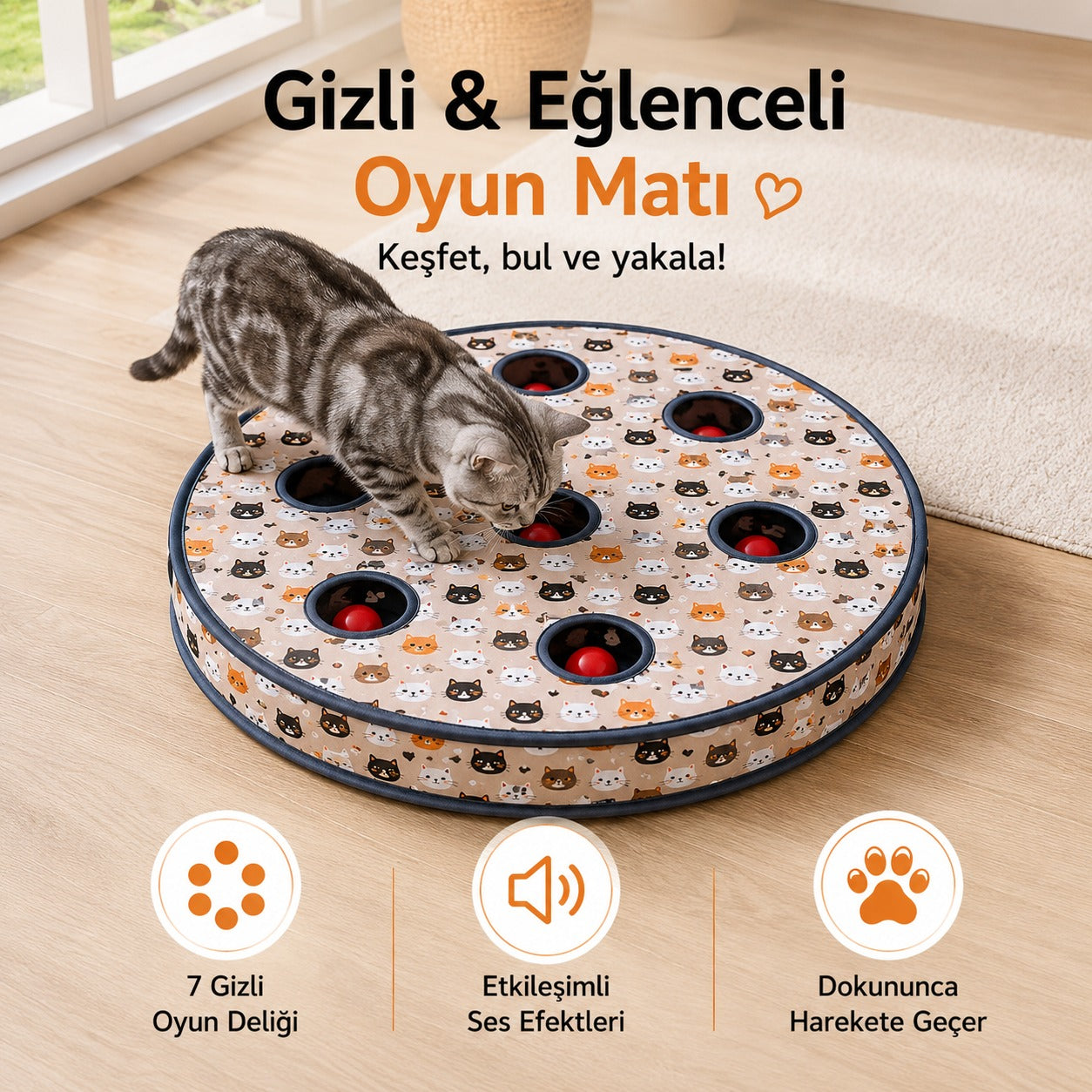 MIRMIR™ - Akıllı Kedi Halısı